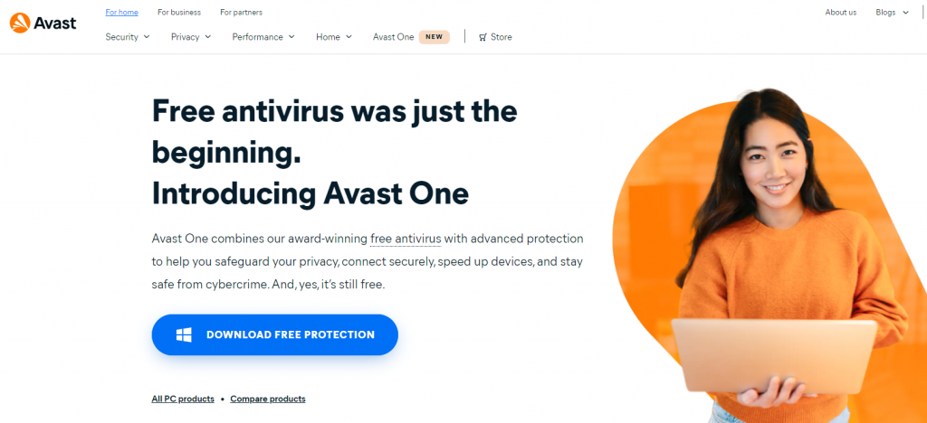 Avast Antivirus protection
