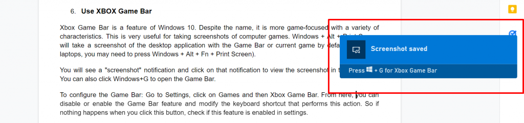 XBOX Game bar