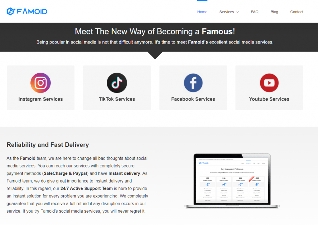 Famoid - Best website to buy instagram likes