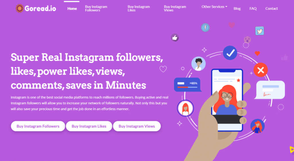 Goread.io - Best website to buy instagram likes