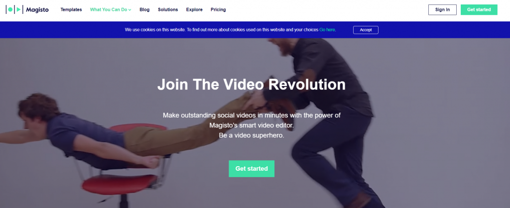 Magisto online video editor