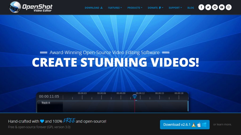 Openshot video editor