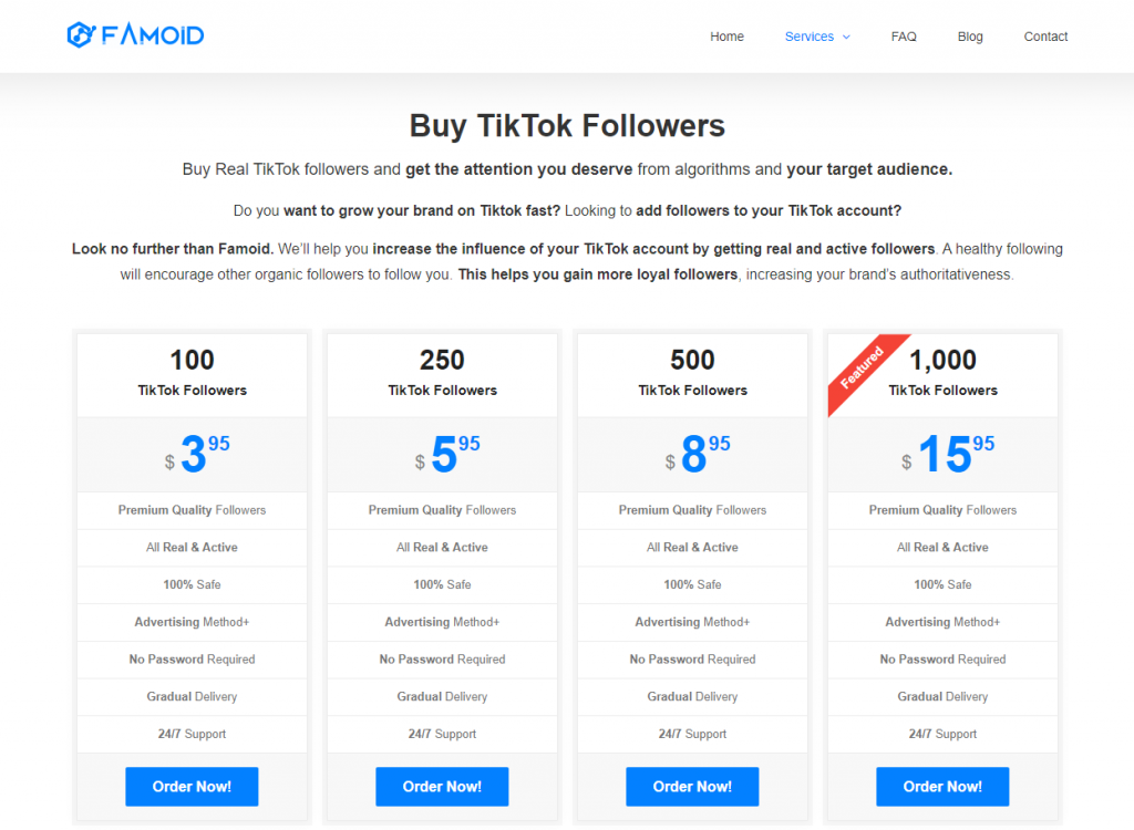 Famoid - Buy TikTok followers