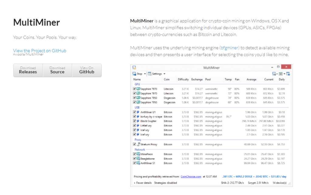 Multiminer - Best bitcoin mining software
