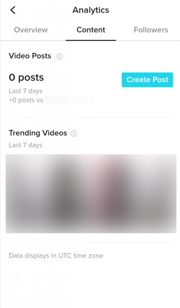 TikTok analytics content