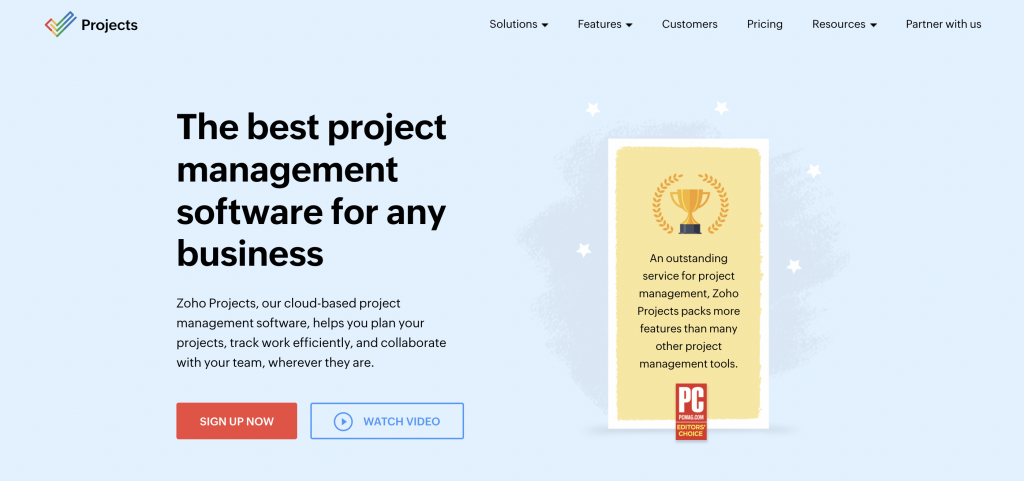 Zoho projects
