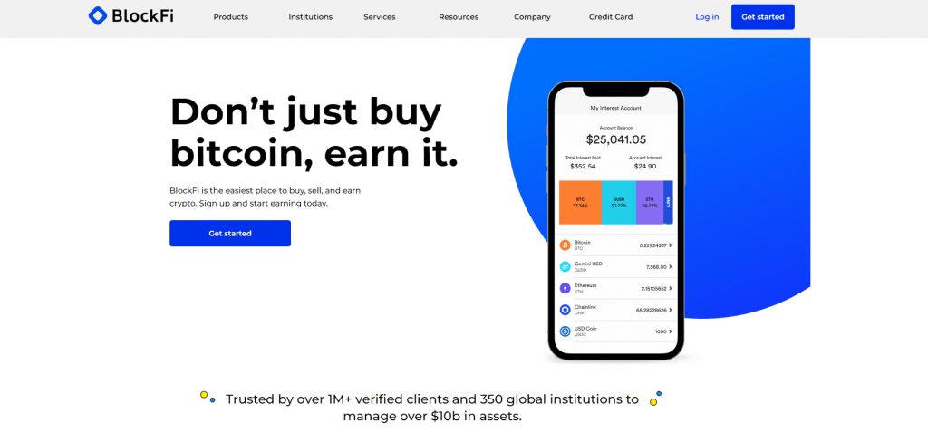 BlockFi - one of the top apps to buy cryptocurrencies