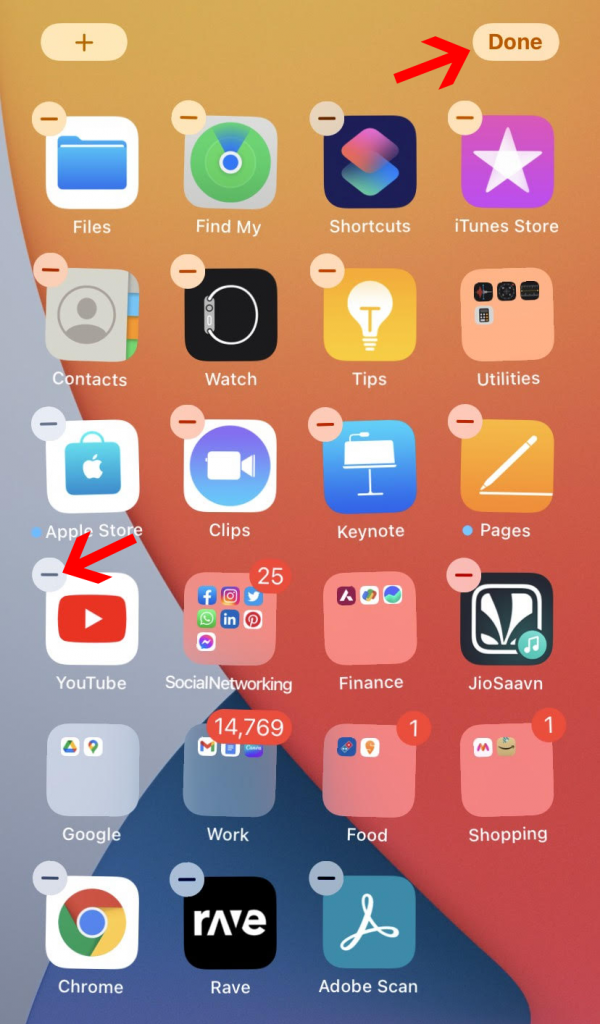 Hide a full page of apps on iPhone