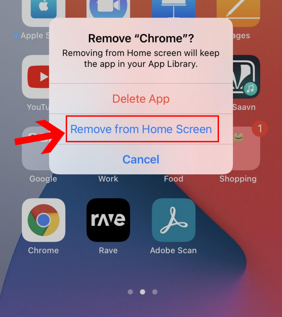 Hide apps on iPhone