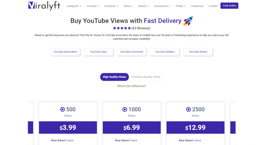 Viralyft - Buy YouTube views