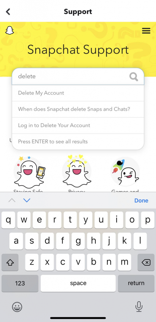 snapchat support