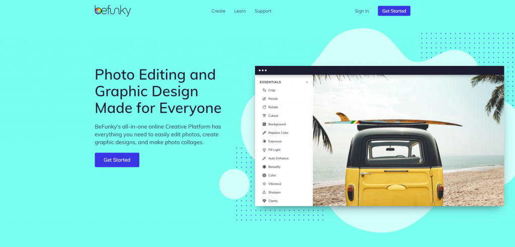 BeFunky - free online photo editing tool