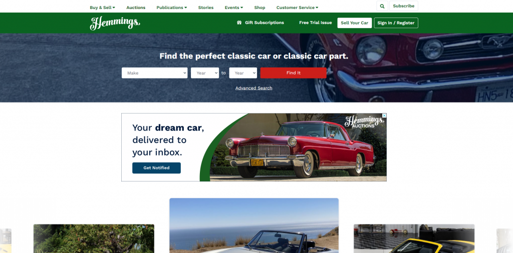 Hemmings - best used car websites