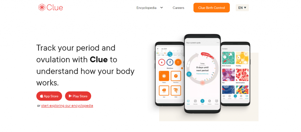 Clue - period tracking app