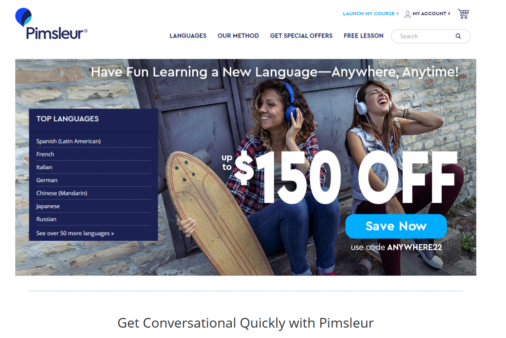 Pimsleur - one of the best apps to learn spanish