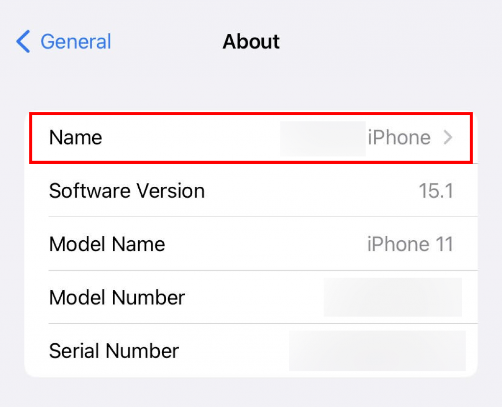 Change bluetooth name on iPhone