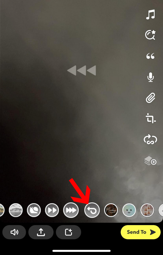 How to reverse a video on snapchat