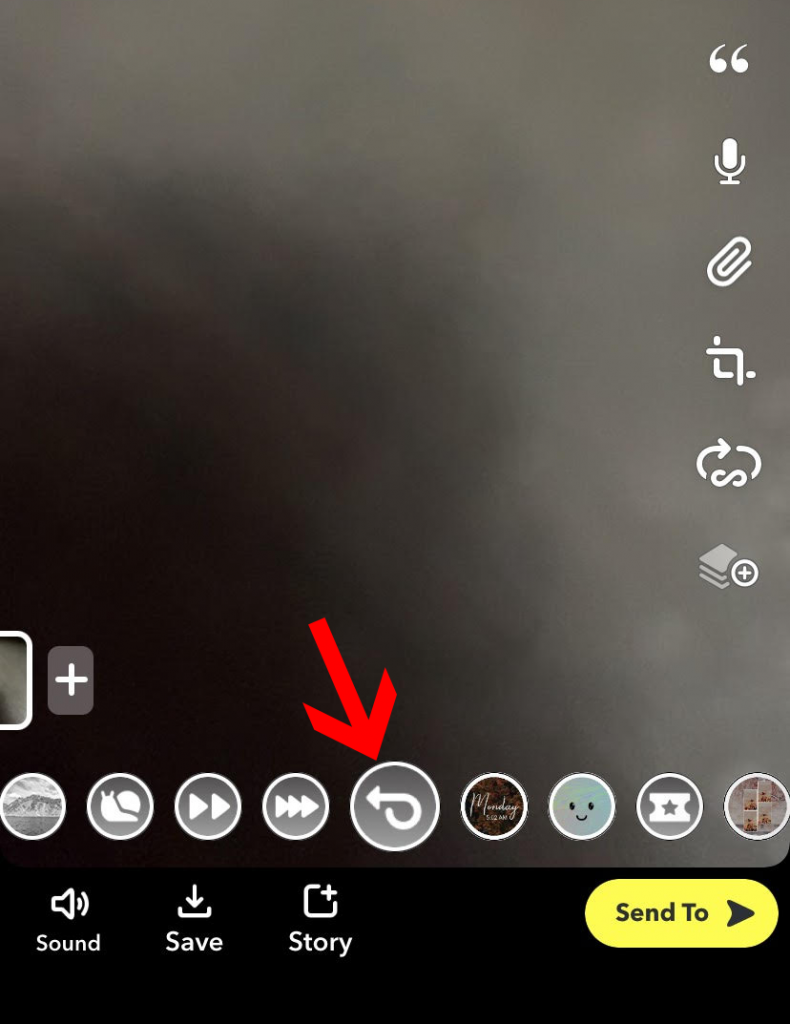 Reverse a video on snapchat