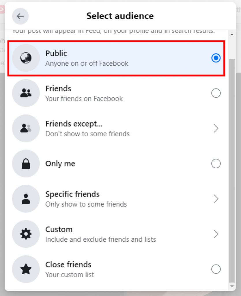 Make a post shareable on facebook