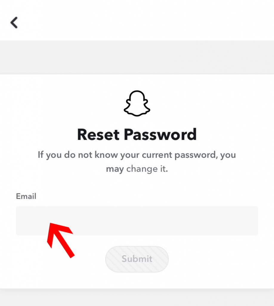 Recover snapchat password